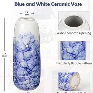 Blue and White Ceramic Vase